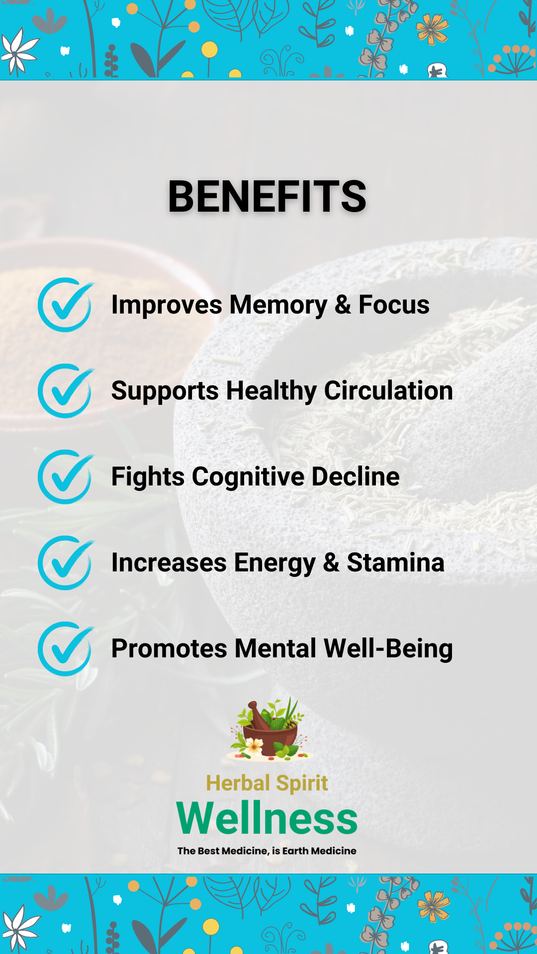 Herbal Spirit Wellness Ginkgo Biloba